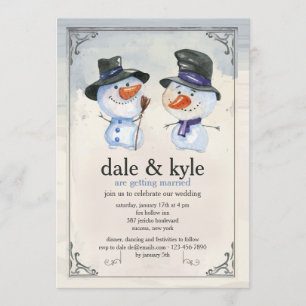 Schneemann-Miteinladung Einladung