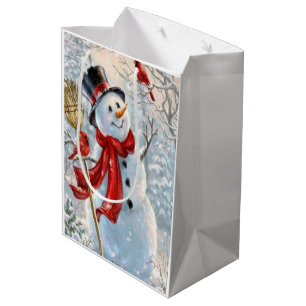 Schneemann Mittlere Geschenktüte