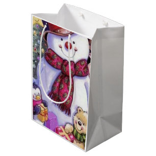 Schneemann Mittlere Geschenktüte