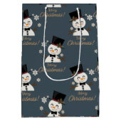 Schneemann Mittlere Geschenktüte (Rückseite)