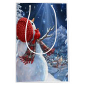 Schneemann Mittlere Geschenktüte (Vorderseite)