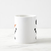 Schneemann-Monogramm Kaffeetasse (Mittel)