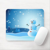 Schneemann mousepad (Mit Mouse)