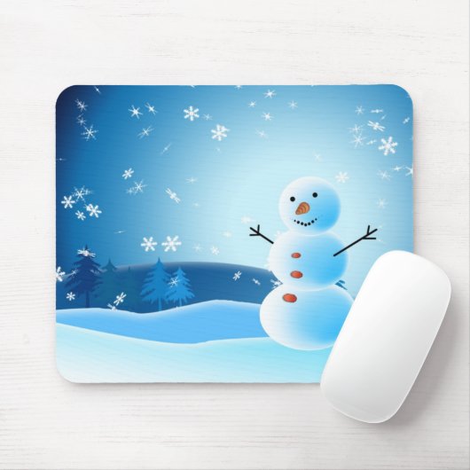 Schneemann mousepad (Mit Mouse)