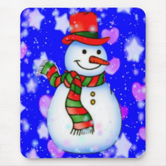 Schneemann Mousepad (Vorne)
