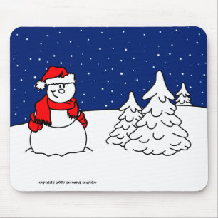 Schneemann Mousepad