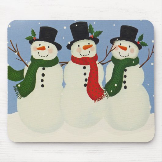 Schneemann Mousepad (Vorne)
