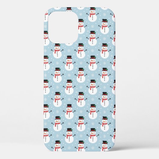 Schneemann-Muster Case-Mate iPhone Hülle (Rückseite)