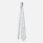 Schneemann Muster  Krawatte (Rückseite)