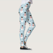 Schneemann-Muster Leggings (Rechts)