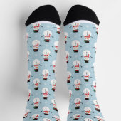 Schneemann-Muster Socken (Oben)