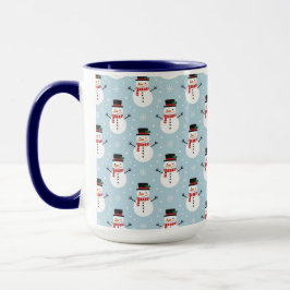 Schneemann-Muster Tasse
