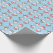 Schneemann-Musterpapier Geschenkpapier (Ecke)