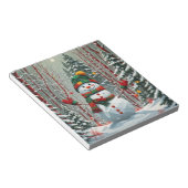 Schneemann Notizblock (angewinkelt)