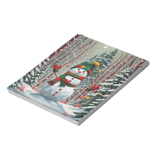 Schneemann Notizblock (Rotiert)