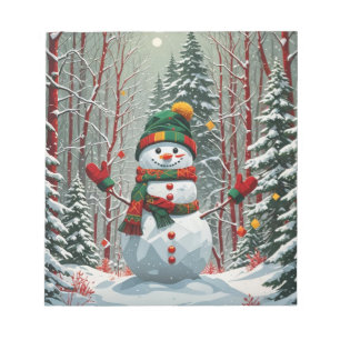 Schneemann Notizblock