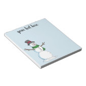 Schneemann Notizblock (angewinkelt)