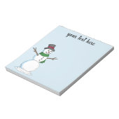 Schneemann Notizblock (Rotiert)