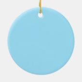 Schneemann-Oma-Schmuck Keramik Ornament (Hinten)