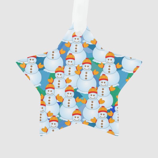 Schneemann Ornament (Rückseite)