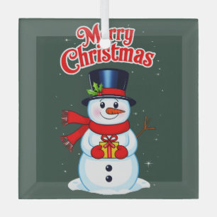 Schneemann Ornament Aus Glas