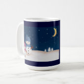Schneemann-Paar Kaffeetasse (Vorderseite Links)