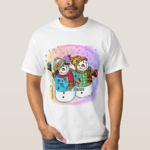 Schneemann-Paar T-Shirt