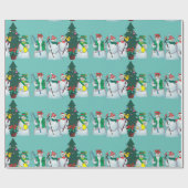 Schneemann-Packpapier 15c Geschenkpapier (Flach)