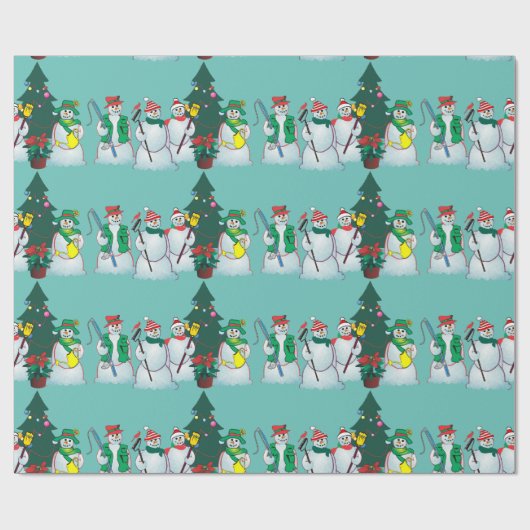 Schneemann-Packpapier 15c Geschenkpapier (Flach)