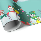 Schneemann-Packpapier 15c Geschenkpapier (Rolleneckpunkt)