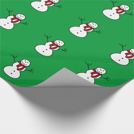 Schneemann-Papier Geschenkpapier (Ecke)