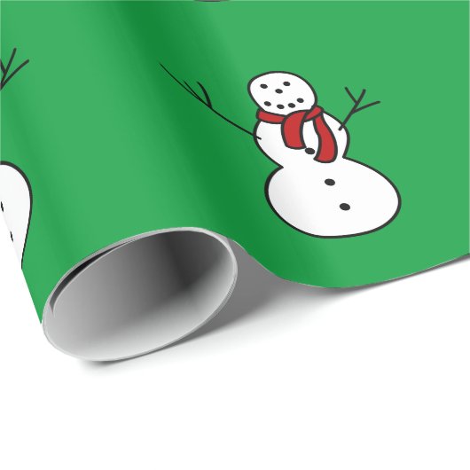 Schneemann-Papier Geschenkpapier (Rolleneckpunkt)