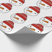 Schneemann-Papier Geschenkpapier (Ecke)