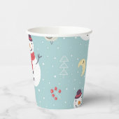 Schneemann Pappbecher (Links)