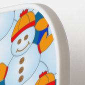 Schneemann Pickleball Schläger (Linke Seite)