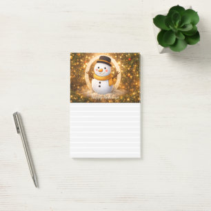 Schneemann Post-it Klebezettel