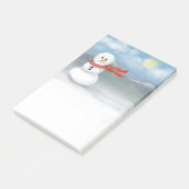 Schneemann Post-it Klebezettel (angewinkelt)