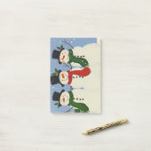 Schneemann Post-it Klebezettel (Auf Schreibtisch)