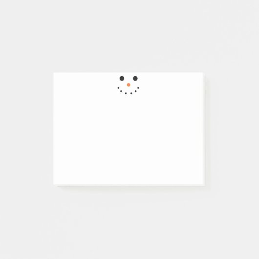 Schneemann-Post-Itanmerkungen Post-it Klebezettel (Vorderseite)