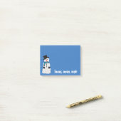 Schneemann Posten-it® Anmerkungen Post-it Klebezettel (Auf Schreibtisch)