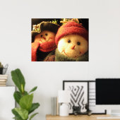 Schneemann Poster (Heimbüro)