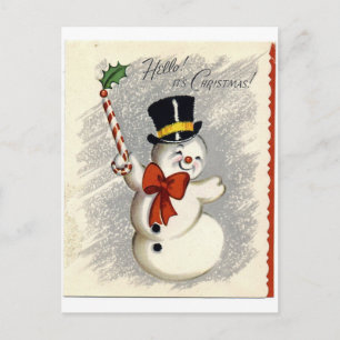 Schneemann Postkarte