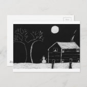 Schneemann Postkarte (Vorne/Hinten)