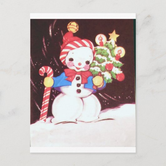 Schneemann Postkarte (Vorderseite)