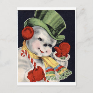 Schneemann Postkarte