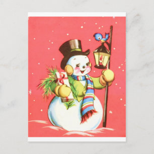 Schneemann Postkarte