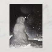 Schneemann Postkarte (Vorderseite)