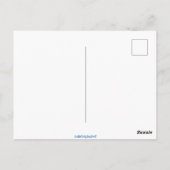 Schneemann Postkarte blanko Rückseite (Rückseite)