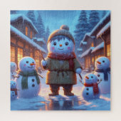 Schneemann Puzzle (Vertikal)