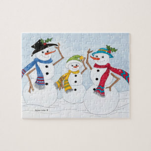 Schneemann-Puzzlespiel Puzzle